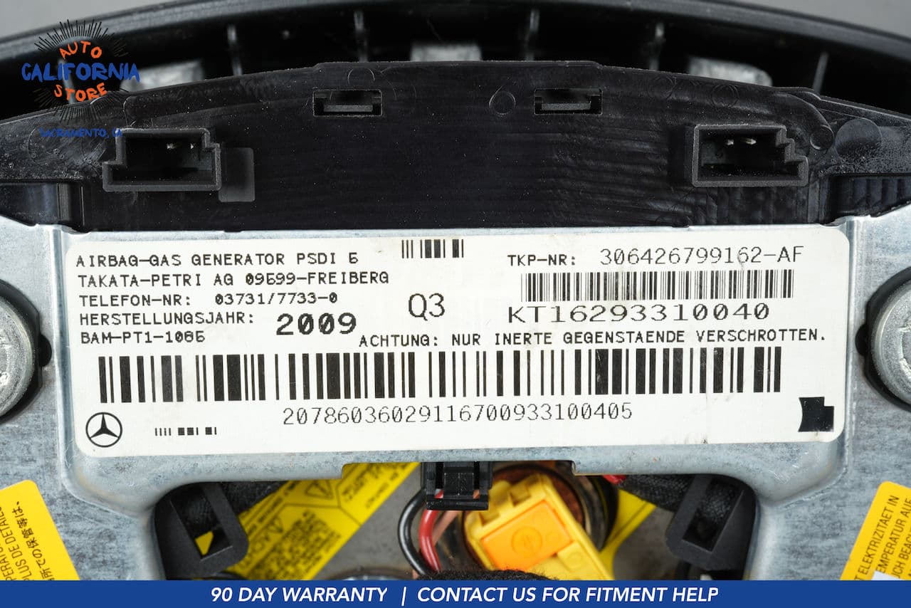Mercedes W204 C300 E350 Driver Steering Wheel Airbag 2078603602 OEM - Image 11